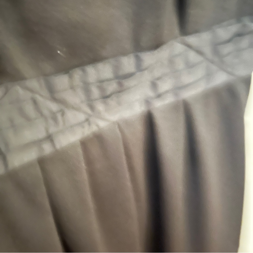 BCBG Black Puff Sleeve Pleated Midi Dress - Picture 5 of 14